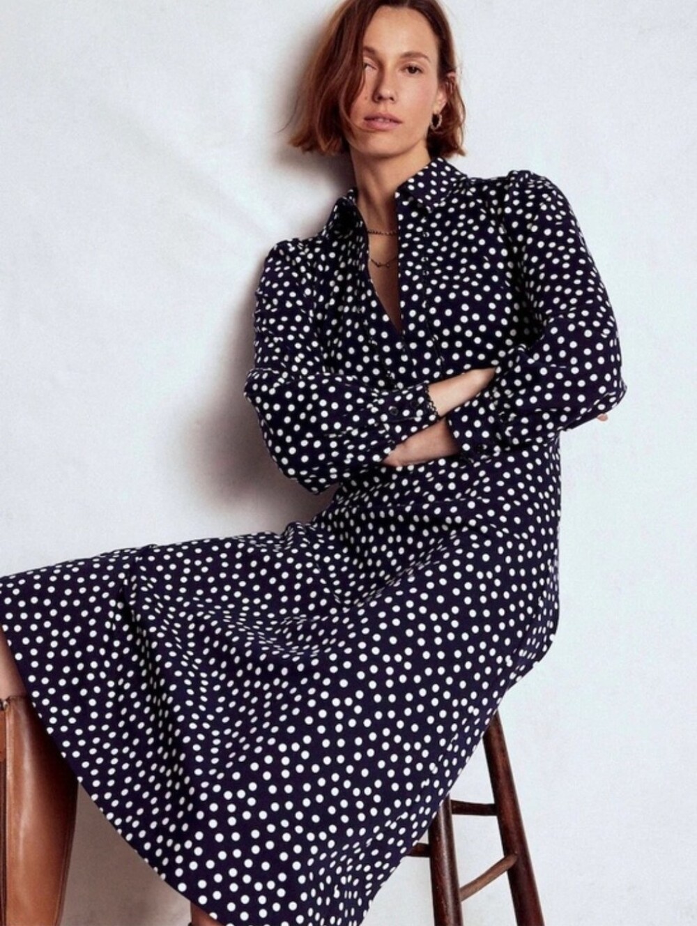 Boden Women's Pip Zip-Up Ponte Midi Dress-8,NWOT